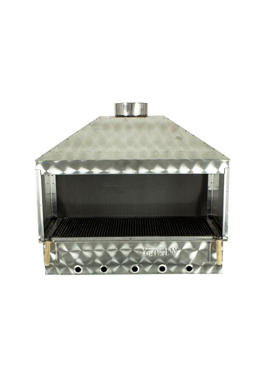 Mth-387set Üs Set Üstü Davlumbazlı Maltız Izgaralı Mangal 70x40