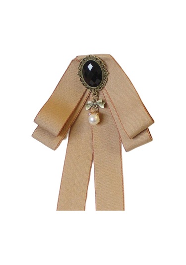 Homyl Şerit Papyon Broş Boyun Kravat Kokteyller Parti Mezuniyet Haki