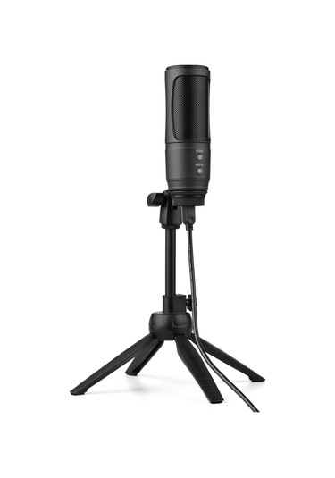 Leezsing Usb Mikrofon: Kablosuz Şarkı Söyleme, Oyun Ve Canlı Yayın İçin Mükemmel Ses Kalitesi - Siyah