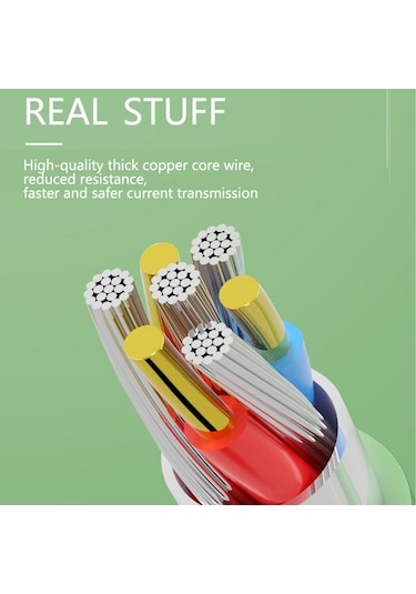 Sandwich 3a Hızlı Şarj Type-c Kablosu, Dayanıklı, 1m Uzunluk, Sarı Renk, Telefonlar İçin