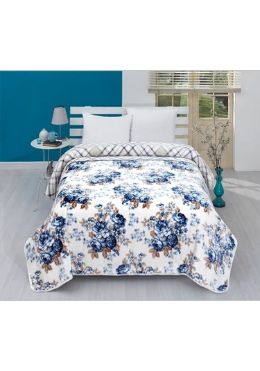 Mink Battaniye Lacasa 1101 Mavi Çift Kişilik