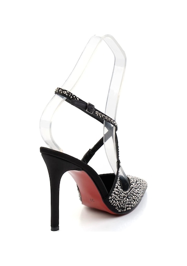 Siyah Platin Kadın Abiye Ayakkabı K01565041287 Çok Renkli