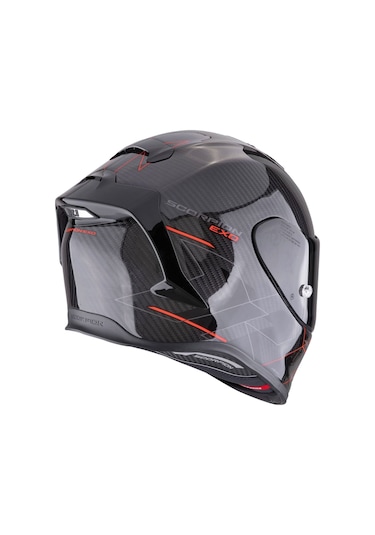 Scorpion Exo R1 Evo Carbon Cynergy Spor Motosiklet Kask Siyah Kırmızı