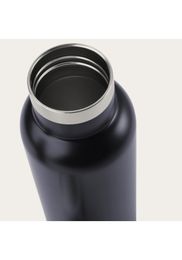 750 Ml Paslanmaz Çelik Tutacaklı Termos Matara -vakumlu Sızdırmaz Siyah