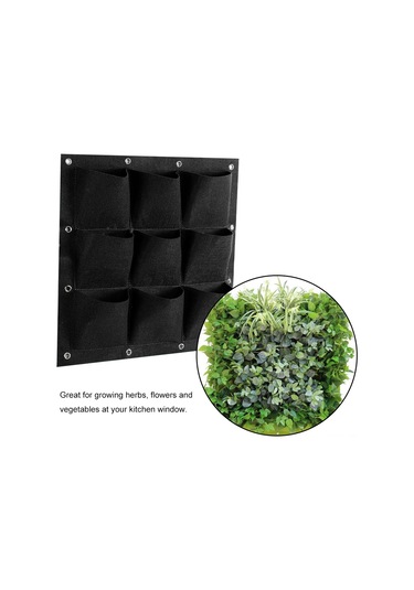 Kosona 9 Delikli Duvar Tipi Nikelik, Nitelikli Tekstil, Bitki, Çiçek Ve Sebze İçin, Hava Geçirgen, Hafif, Kolay Asma