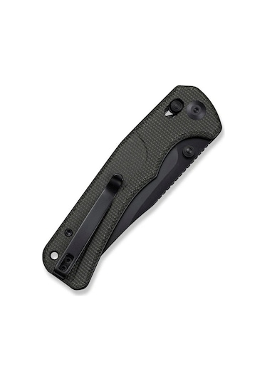 Sencut Slybolt Dark Green Canvas Micarta Handle Black 9cr18mov Blade Kamp Çakı Yeşil
