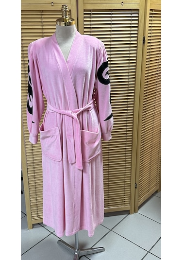 Kadife Sabahlık Pembe Pembe