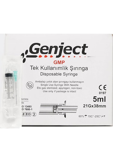 Genject Enjektör 5 ML x 250 Adet