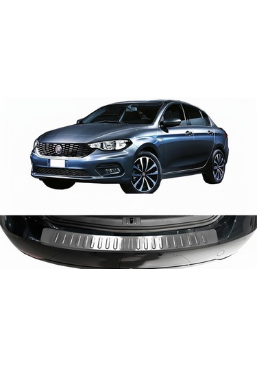 Egea 2015 Sonrası Krom Paslanmaz Çelik Arka Tampon Eşiği