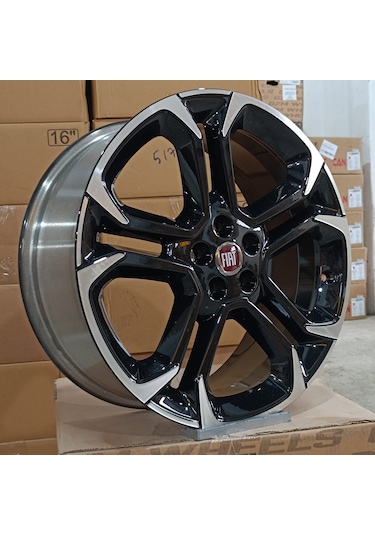 Sıfır Opar 18 İnç 5x98 Egea Elmas Kesim Siyah Jant Takımı