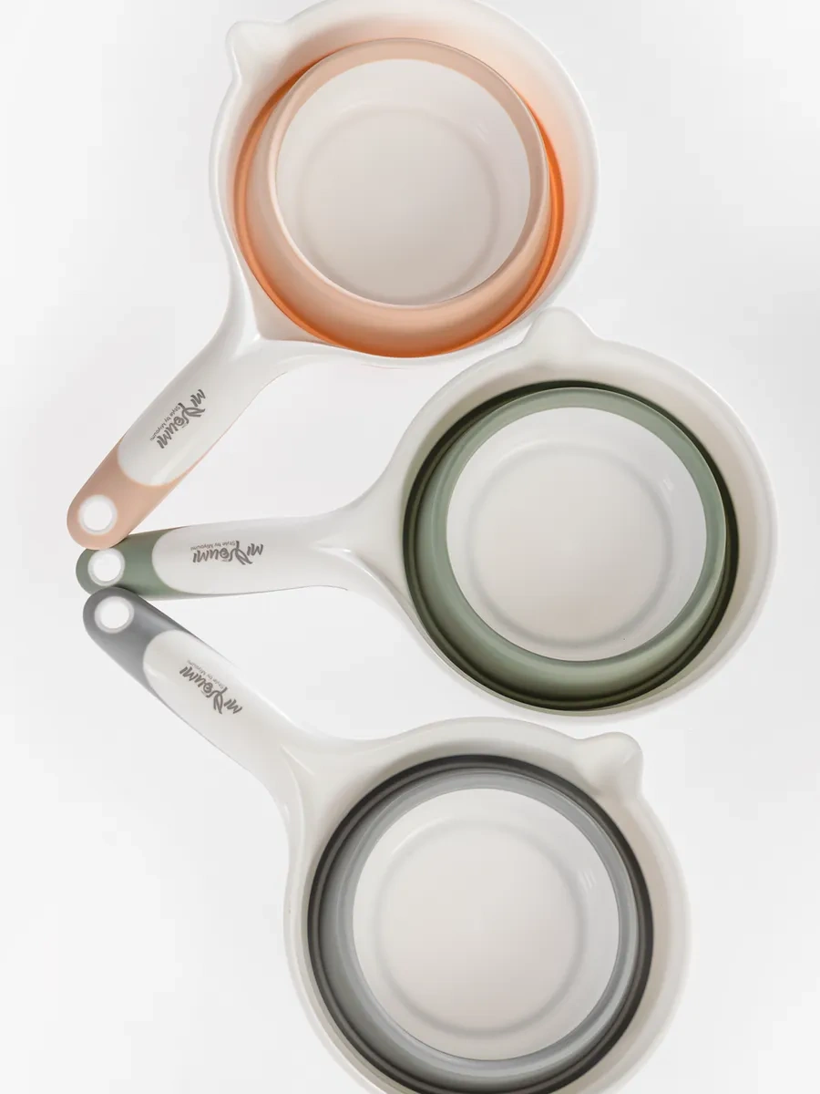 Miyoumi Çocuklar İçin Silikon Katlanabilir Banyo Kepçesi, Mutfak Aleti 197668859 Keten