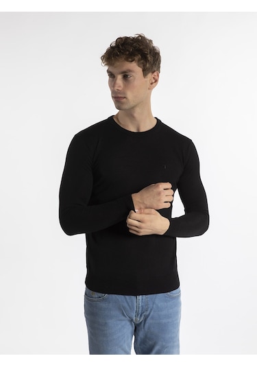 Trussardi Trussardı Erkek Kazak  TRRD003640 Siyah