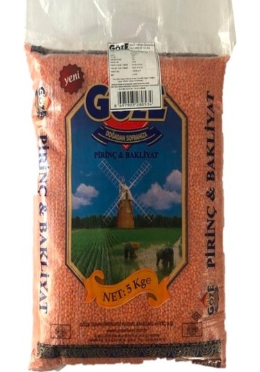 Göze Kırmızı Mercimek 5 KG