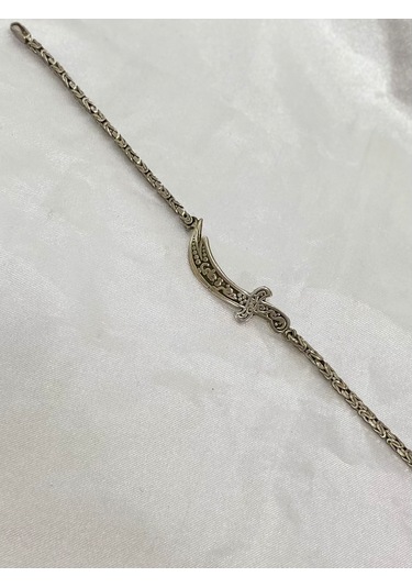 Kelepçeli Kı Lıç Gümüş Erkek Bileklik F160020101