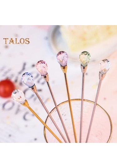 Mavi 4 Adet Tatlı Kaşığı Cilalı Yüzey Çok Fonksiyonlu Taşınabilir Yaratıcı Paslanmaz Çelik Dondurma Çay Kaşığı Mutfak Aracı