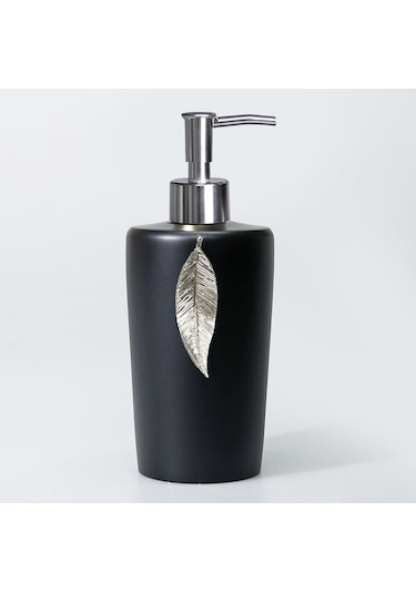 Leaf Banyo Seti Siyah-Gümüş Gümüş - Siyah
