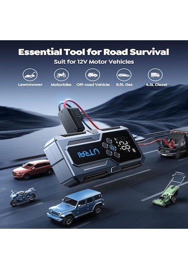 Utrai Jstar Js9 15000mAH 4000A 4 İn 1 Jump Starter + Lastik Şişirme