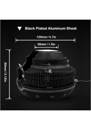 Coolmoon Ufo Cpu İşlemci Fanı Rgb Intel/Amd Tam Uyumluluk
