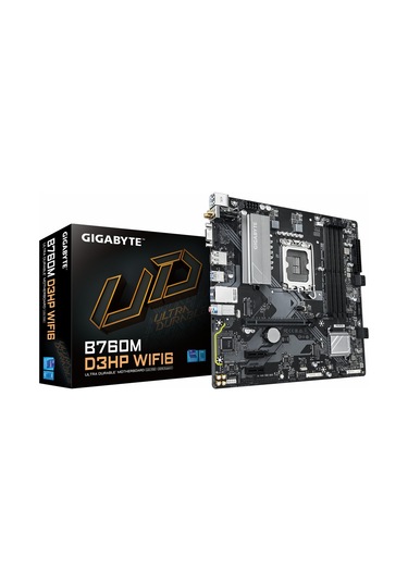 Gigabyte B760m D3hp Wifi6 Ddr5 5600mhz Oc M.2 Vga/hdmı/dp Pcıe 4.0 1700p Matx Anakart