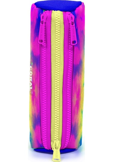 Coral High Kids Renkli Batik Desenli Üç Bölmeli Kalem Çantası 22057