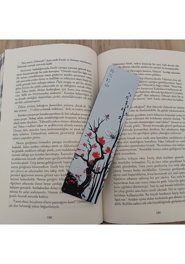 Kitap Ayracı - Kırmızı Çiçek Model3