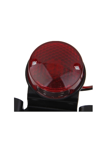 Youtek Harley Uyumlu Cafe Racer Motosiklet Arka Fren Ve Dur Işık Lambası - Kırmızı