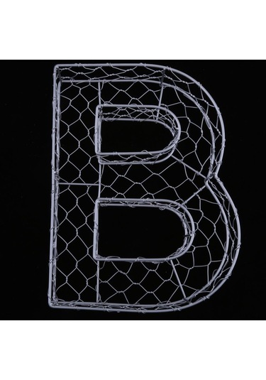 Suntek Magideal Alfabe Demir Tel Çelenk Çerçeve Etli Saksı Metal B