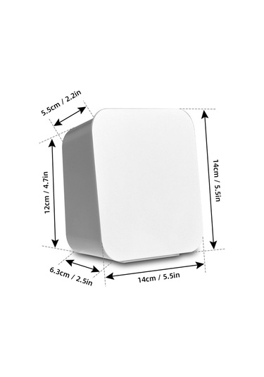 Moveevo Duvar Montlu Su Geçirmez Abs Depolama Kutusu - Duş Odası, Mutfak İçin Deliksiz Kurulum, Parfüm, Tıbbi Ürünler Saklama, Beyaz Beyaz