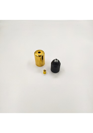 Dekoratif Metal Lale E27 Duy Gold Renk Ve Demir Kablo Kilidi.