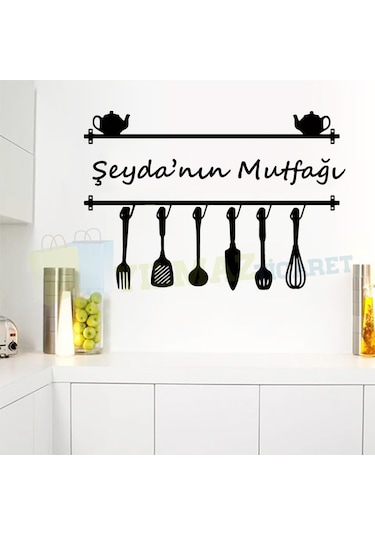 Kişiye İsme Size Özel Mutfak Sticker Etiket Dekor Ev Çıkartma