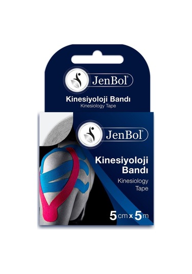 Jenbol Kinesiology Tape Ağrı Bandı 5 Cm X 5 M - Beyaz