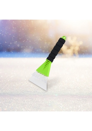 Sones Araç Buz Çözücü Süpürme Fırçalı Kürek Yeşil