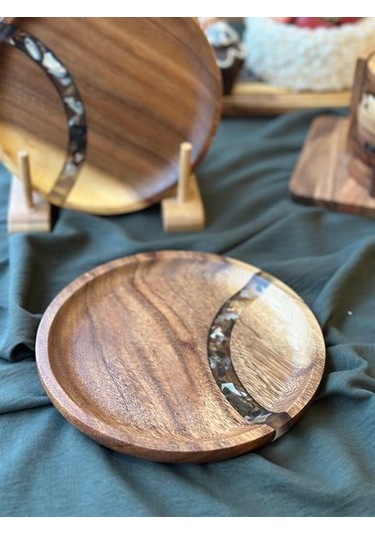 Akasya Pasta Tabak 20cm Renkli