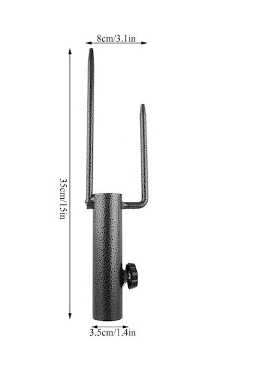 Lemestar Saksı Altlığı Çelik, Su/kum Doldurulabilir, Rüzgar Dayanıklı, Plaj Şemsiyesi/işaret Çubuğu İçin, Taşınabilir, Sağlam Taban Diğer