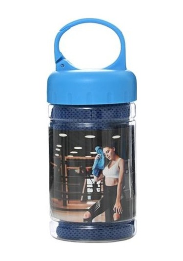 Kraliyet Mavisi Pratik Soğutma Havlusu Çabuk Kuruyan Aşınmaya Dayanıklı Polyester Kamp Fitness Spor Soğutma Havlusu Yurt İçin Günlük Kullanım
