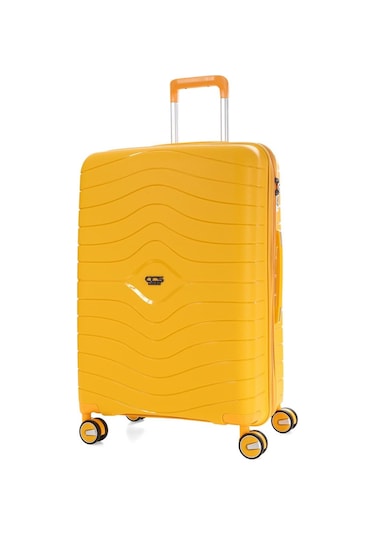 Ççs 5242 Polipropilen Körüklü Orta Boy Valiz-sarı Sarı