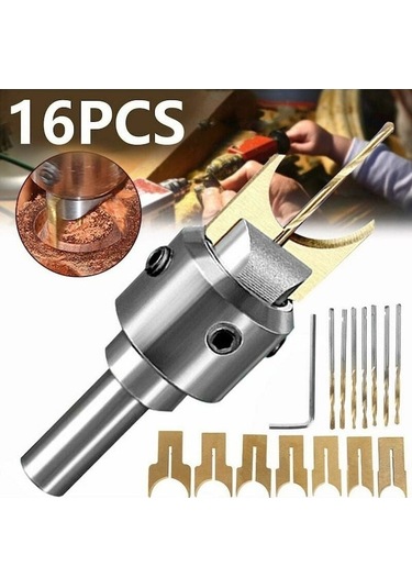 Yunboo Ev İçi El Tutan 16 Parça 7 Nesil Alyuminyum Takı Aleti - 7 Bıçak 7 Matkap, 14-25mm Boyut Aralığı