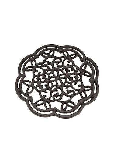 Ulzyvf Yuvarlak Yemek Yalıtımlı Taklit Sehpa Rengi Pas Mutfak Masası Isı Döküm Demir Dekoru Bs Diğer