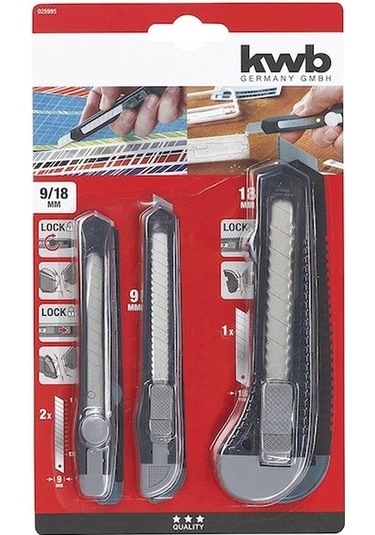 KWB  Maket Bıçağı Seti 3 Parça (49025995)