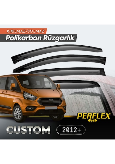 Ford Custom 2012+ Cam Rüzgarlığı V2 Düz - 9016220915742rx8