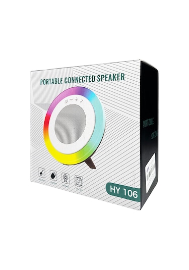 Hy-106 Minibox Kablosuz Hoparlör - Speaker Beyaz Nt-108816