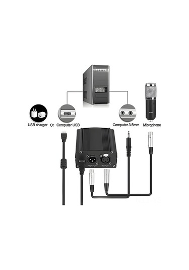 Yunboo 48v Usb Güç Kaynağı İle Profesyonel Kondansatör Mikrofon Seti - Canlı Yayın Ve Kayıt İçin