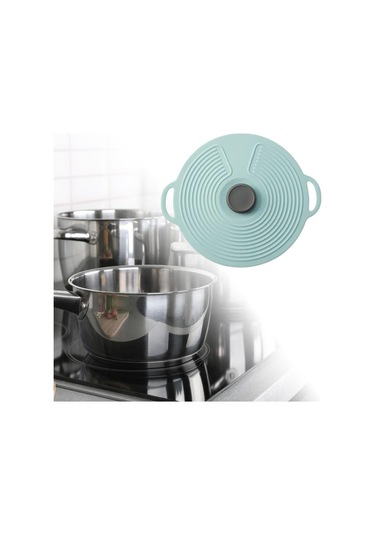 Suntek Isıya Dayanıklı Silikon Tencere Kapağı, Gıda Mavi-20cm Mavi 20cm