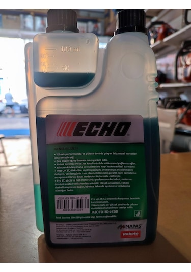 Echo Yağ Pro Up İki Zamanlı Ölçekli Dumansız 2T Yağ 1LT 12 Adet