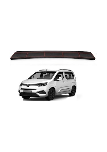 Toyota Proace City Araca Özel Arka Tampon Eşiği Plastik 2019 2020 2021 2022 2023 2024