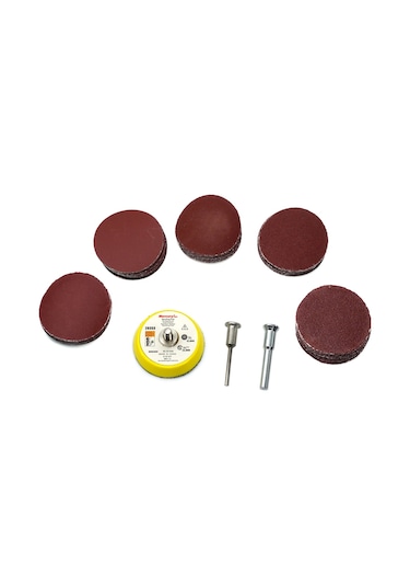 Pimli Mini Cırt Zımpara Taban Seti Matkap Uyumlu