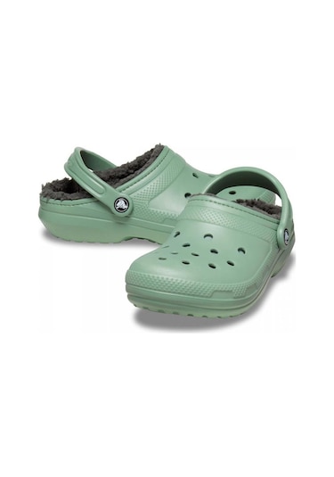Crocs Classic Lined Clog Erkek Terlik - Yosun Yeşil