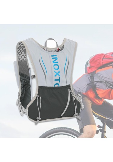 Suntek Hidrasyon Paketi Yeleği, Ayarlanabilir Koşu Takımı Gri