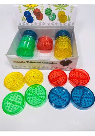 Plastik Tutunöğütücü Grinder /2Parça-55Mm