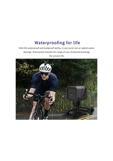 Motion003 Lichen Hd Spor Kamera, 1080 Araba Kayıt Cihazı, Wıfı Binicilik Siyah, Kablosuz Modda Siyah